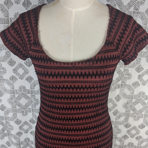 Free People Cozy Day Rust Knit Dress - Picture 4 of 8